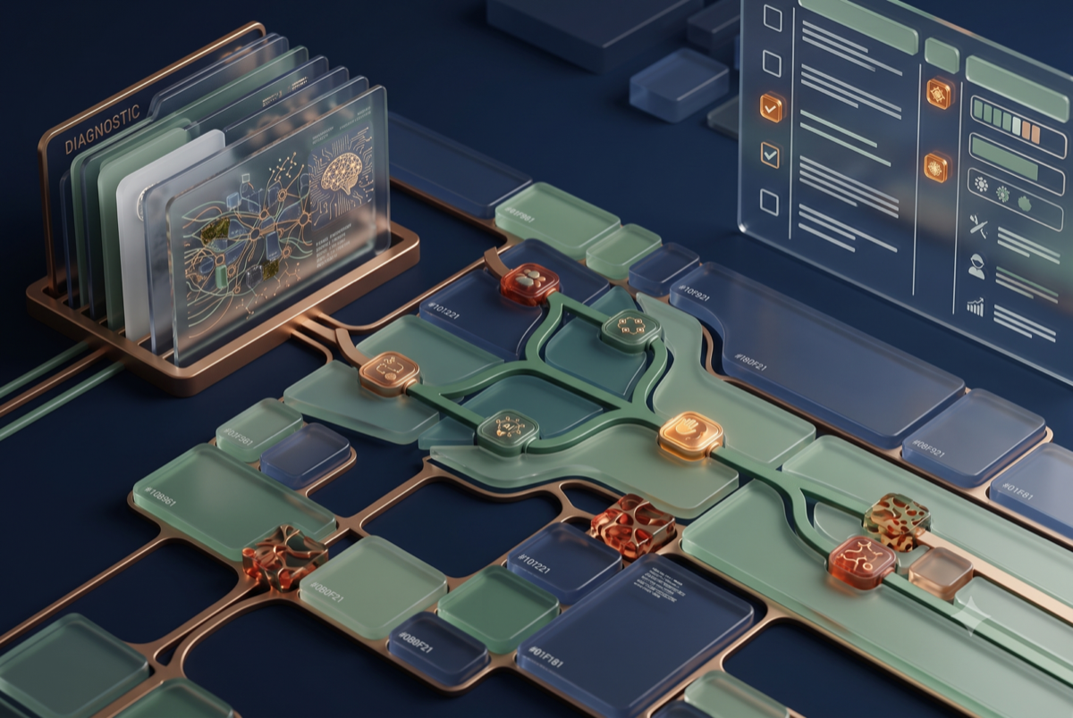 Technical system components arranged as a connected platform